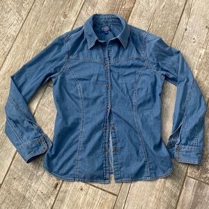 Pendleton Chambray Snap Up Shirt S